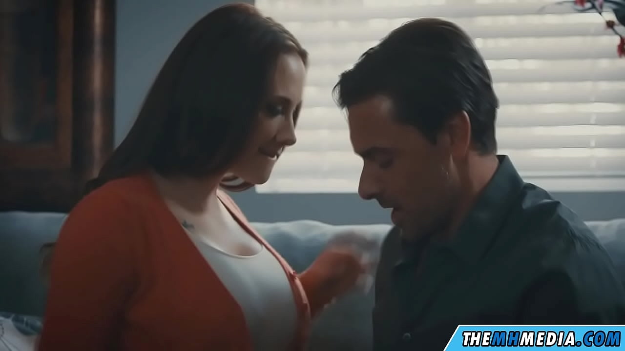 Romantische seks met een goede rondborstige moeder